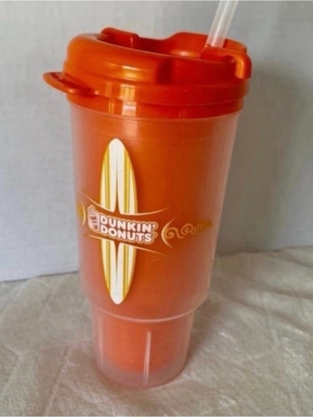 Tumbler Dunkin Donuts Sipper Tumbler with Straw Rare Find 2005